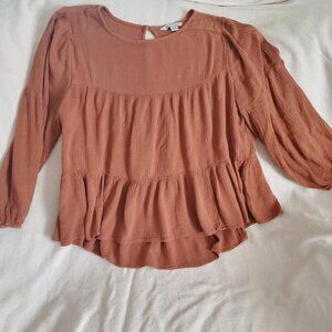 American Eagle Gauzy Cotton Blouse